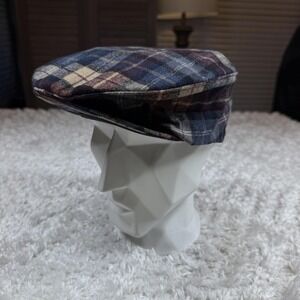 VTG Pendleton Hat Cap Cabbie Peaky Tartan Wool Driving Hunting Newsboy 70's